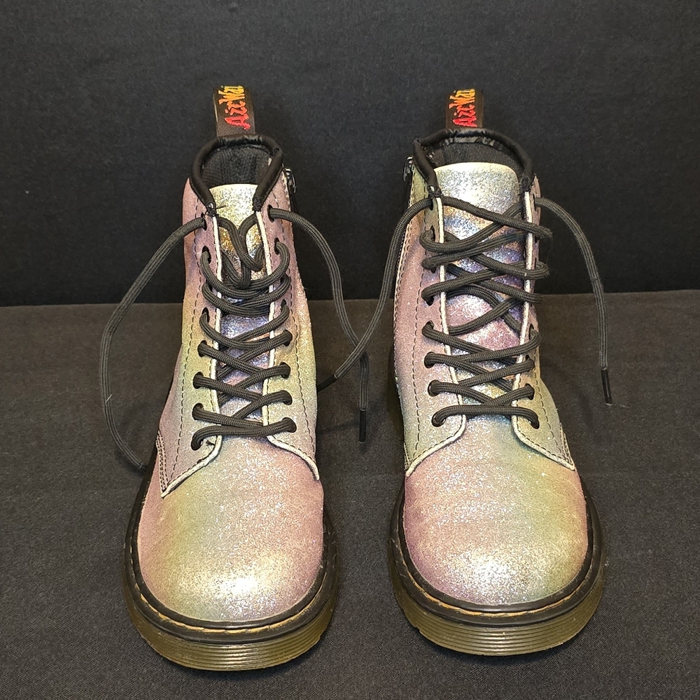 Dr. Martens Iridescent Glitter Lace-Up Boots